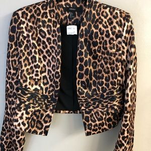 Forever XXI animal print blazer
